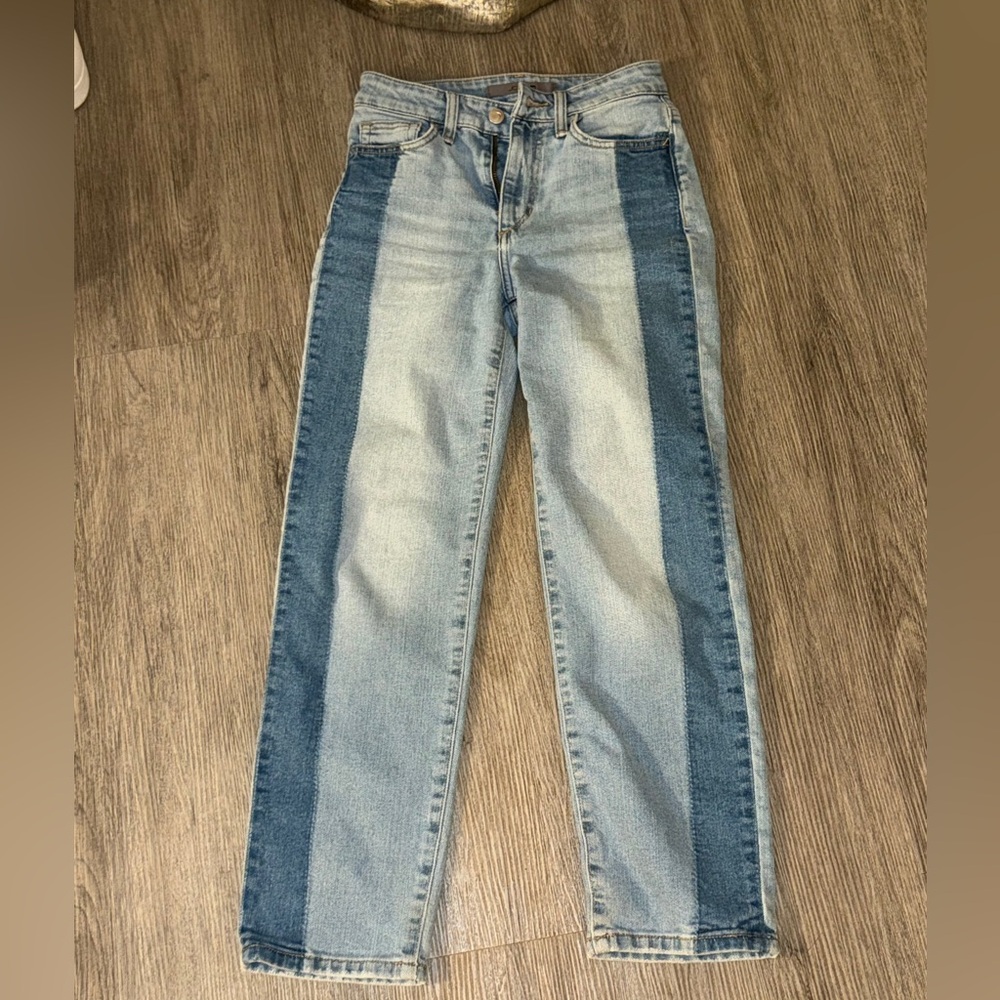 Joe's Jeans Blue Straight Leg Denim with Side Stripes